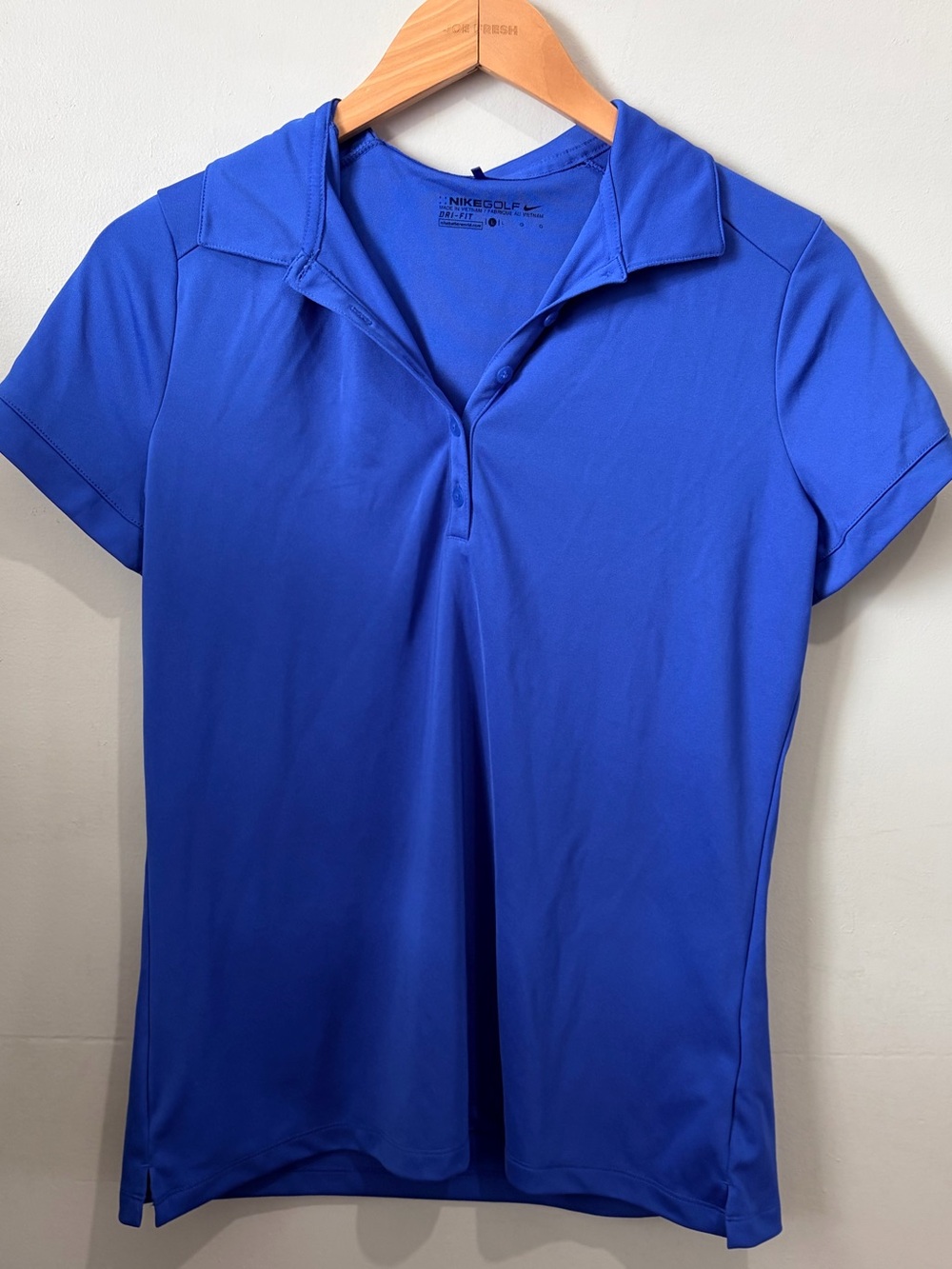 Nike Golf Women's Royal Blue Performance Dri-FIT Tennis Polo Shirt Size L